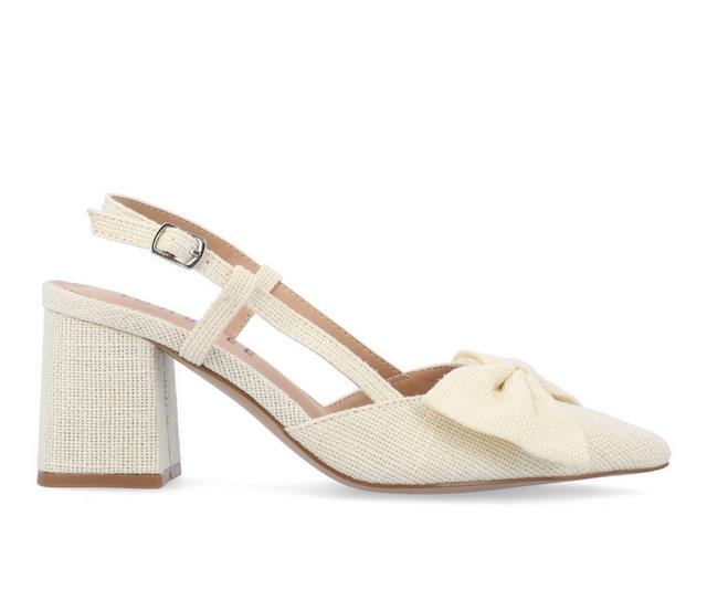 Women's Journee Collection Tailynn Pumps in Cream color