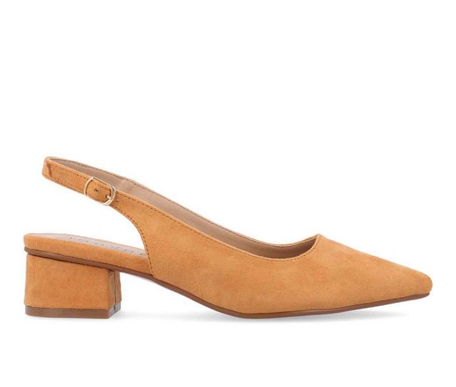 Women's Journee Collection Sylvia Pumps in Tan color