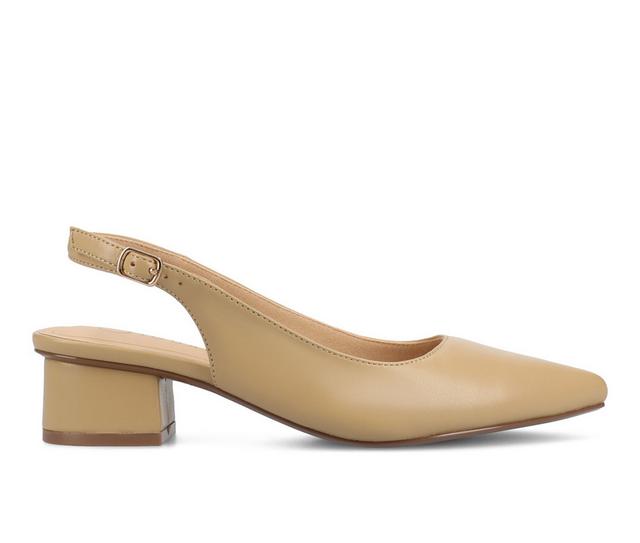 Women's Journee Collection Sylvia Pumps in New Tan color