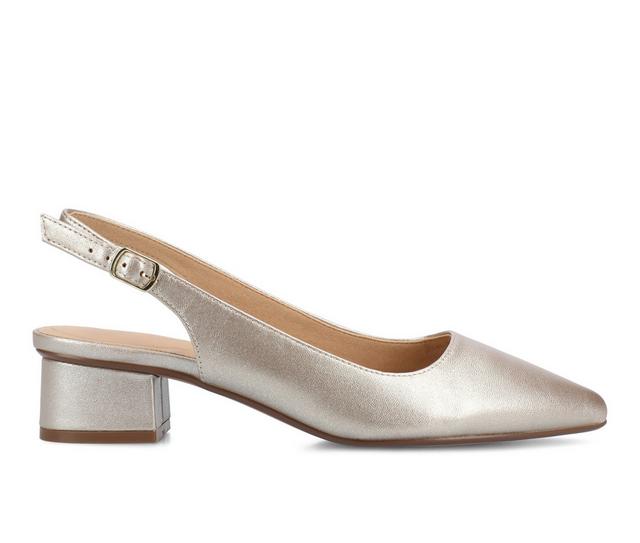 Women's Journee Collection Sylvia Pumps in Champagne color