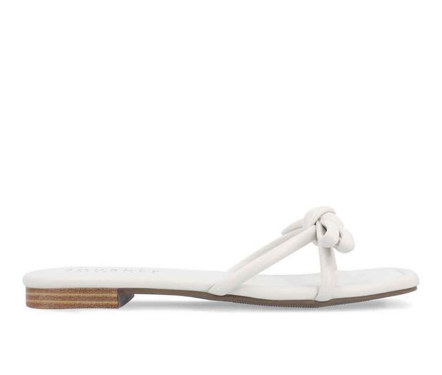 Women's Journee Collection Soma Sandals in Off White color