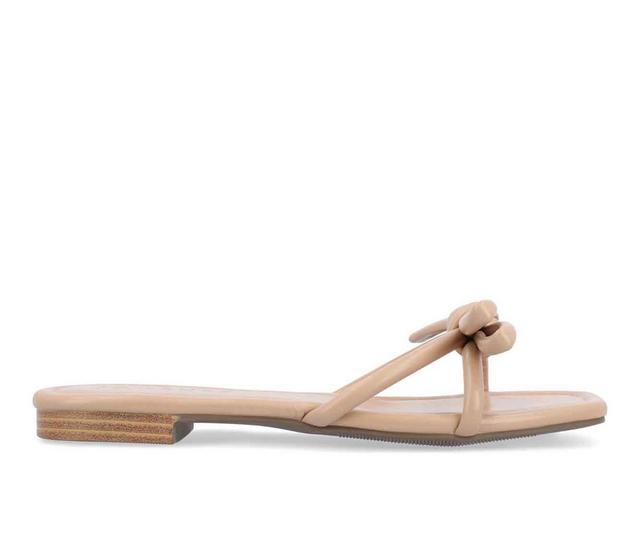 Women's Journee Collection Soma Sandals in Tan color