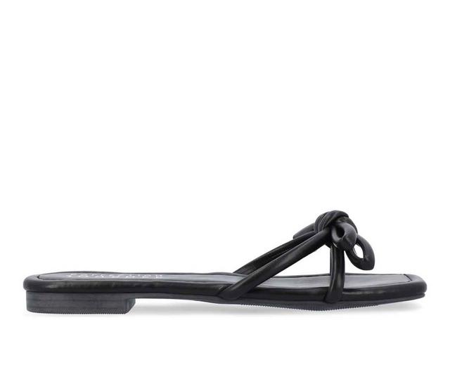 Women's Journee Collection Soma Sandals in Black color