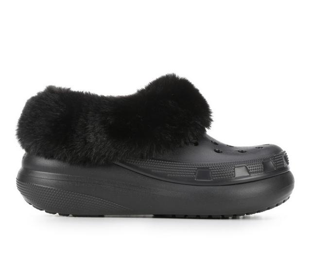 Women's Crocs Furever Crush Clog in Black color