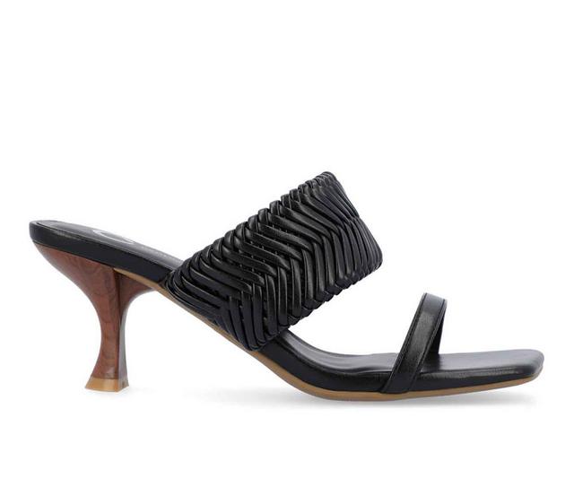 Women's Journee Collection Monyka Dress Sandals in Black color