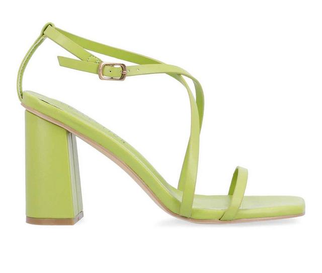 Women's Journee Collection Lenorra Dress Sandals in Green color
