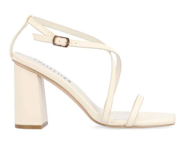 Women's Journee Collection Lenorra Dress Sandals in Beige color