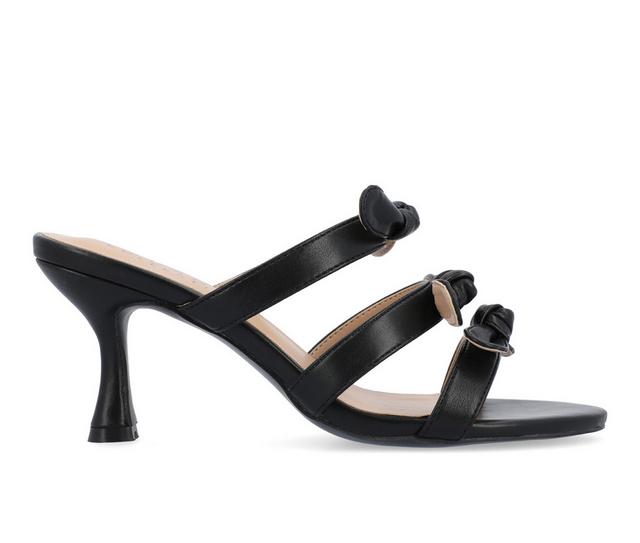 Women's Journee Collection Kristina Dress Sandals in Black color