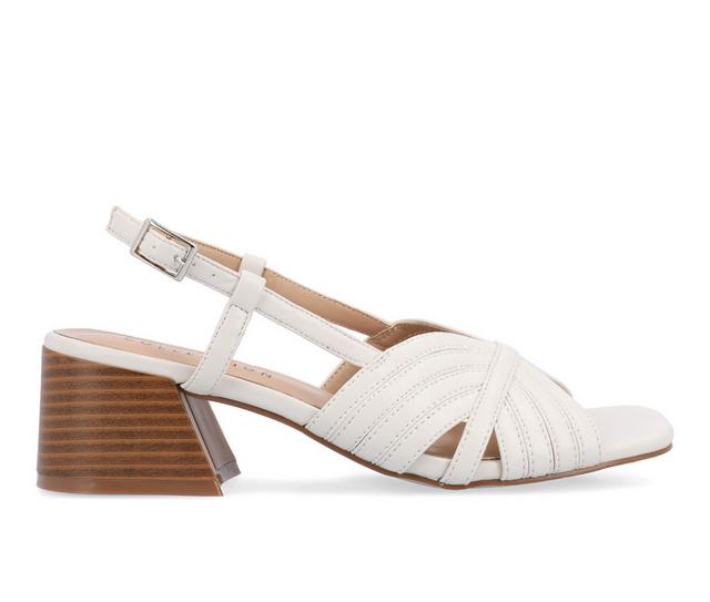 Women's Journee Collection Kirsi Dress Sandals in Bone color