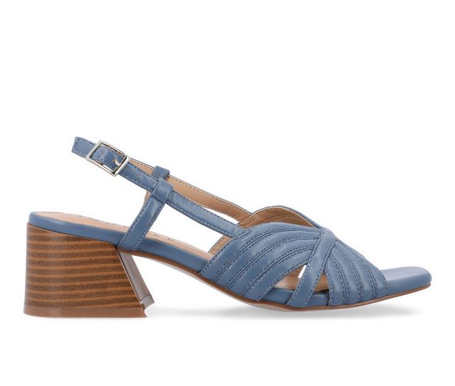 Women's Journee Collection Kirsi Dress Sandals in Blue color