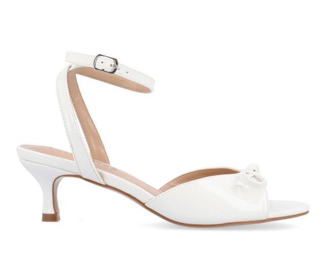 Women's Journee Collection Jennifer Dress Sandals in White color