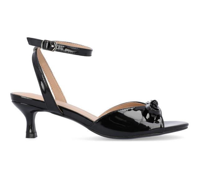 Women's Journee Collection Jennifer Dress Sandals in Black color