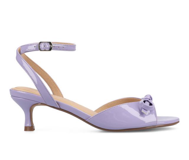 Women's Journee Collection Jennifer Dress Sandals in Lilac color
