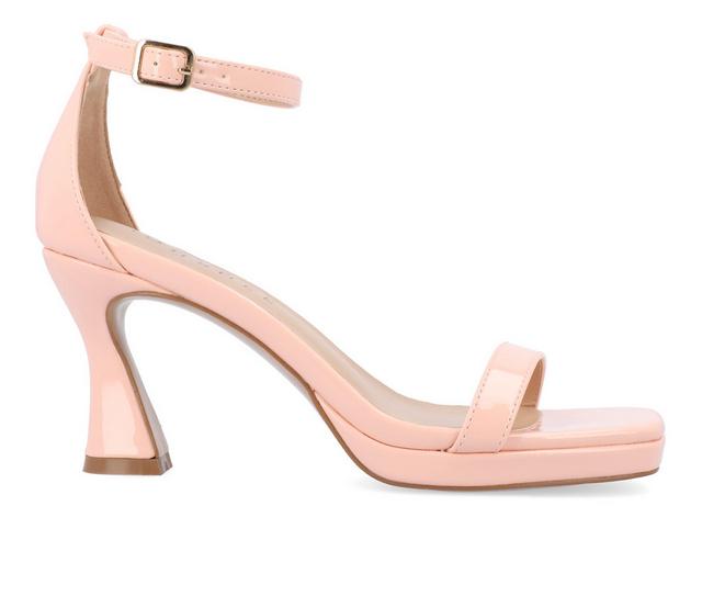 Women's Journee Collection Jeanne Dress Sandals in Pink color