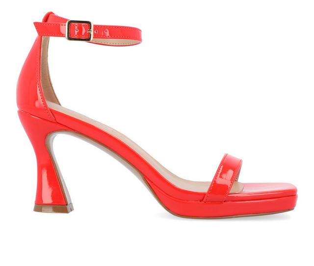 Women's Journee Collection Jeanne Dress Sandals in Red color