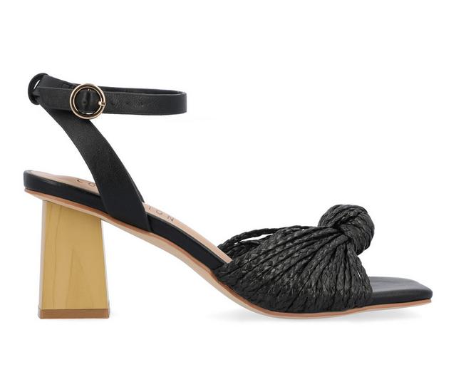 Women's Journee Collection Galinda Dress Sandals in Black color