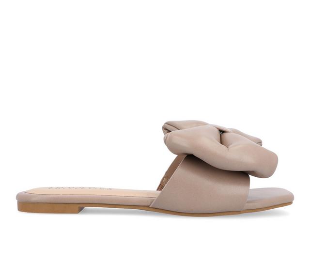 Women's Journee Collection Fayre Sandals in Mocha color