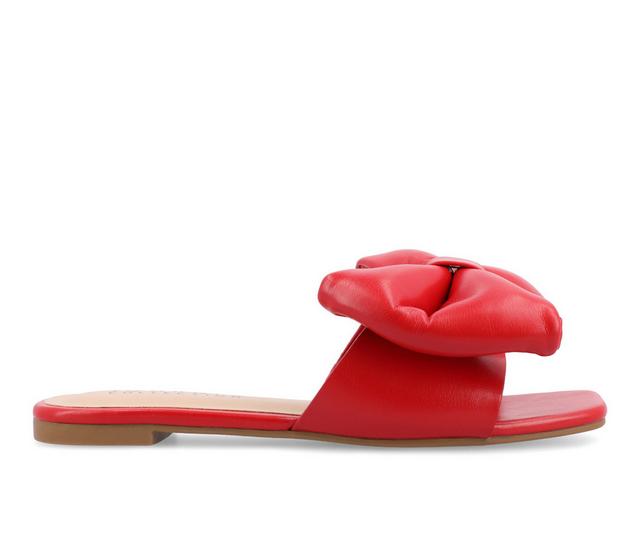 Women's Journee Collection Fayre Sandals in Red color