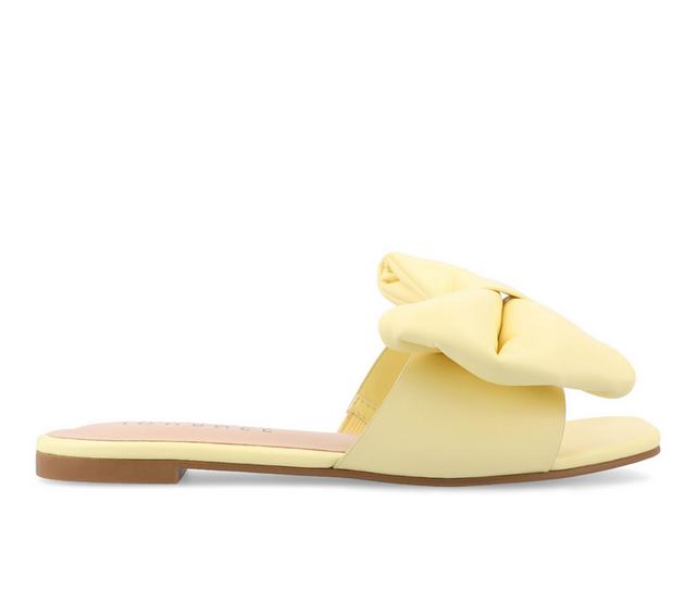 Women's Journee Collection Fayre Sandals in Yellow color