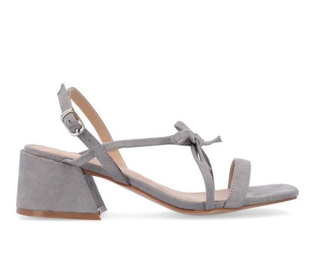 Women's Journee Collection Amity Dress Sandals in Grey color