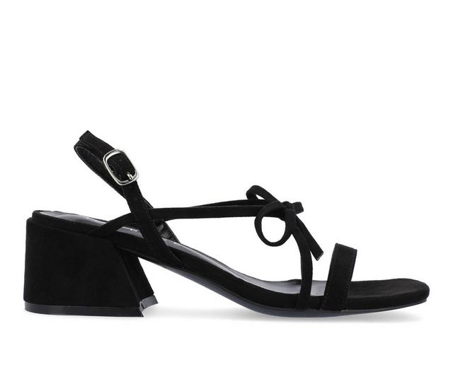 Women's Journee Collection Amity Dress Sandals in Black color