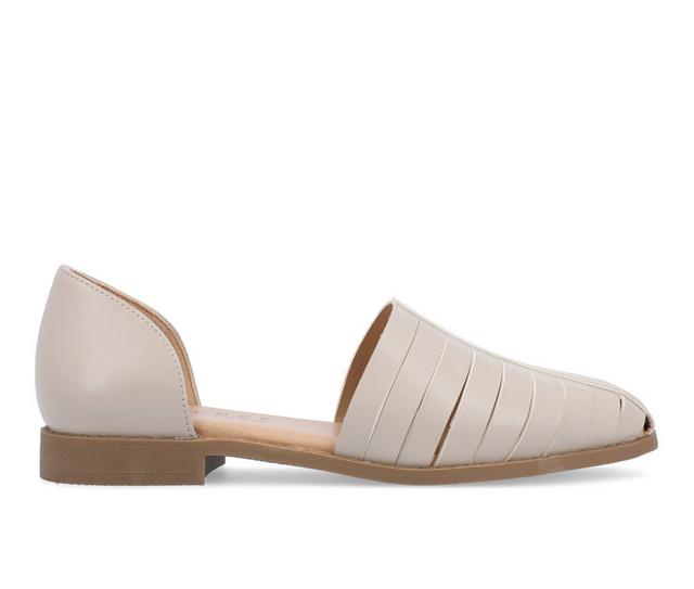 Women's Journee Collection Anyah Flats in Grey color