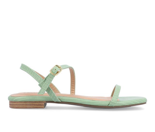 Women's Journee Collection Crishell Sandals in Green color