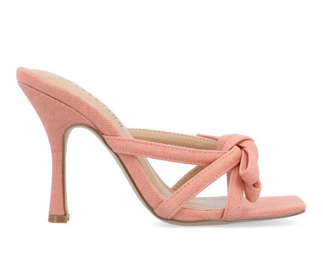 Women's Journee Collection Cilicia Dress Sandals in Rose color