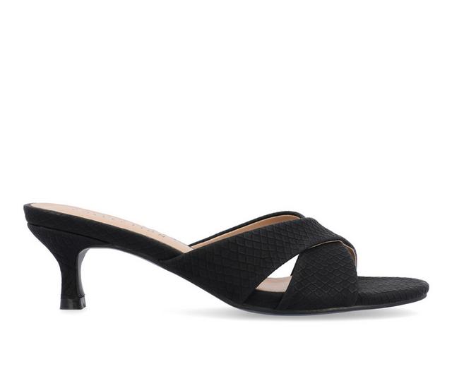 Women's Journee Collection Berkly Dress Sandals in Black color