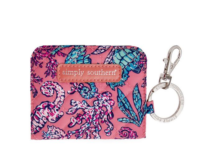 Simply Southern Quilted ID Wallet Handbag in SEA HORSE color