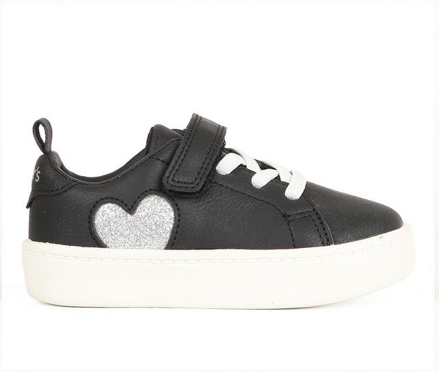 Girls' Carters Toddler & Little Kid Perrie Fashion Sneakers in Black color