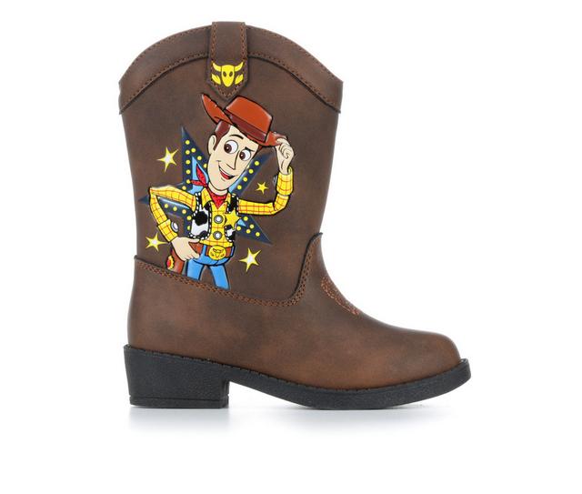 Boys' Disney Toddler & Little Kid Toy Story Western Cowboy Boots in Brown color