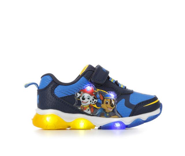 Boys' Nickelodeon Toddler & Little Kid Paw Patrol Light-Up Sneaker in Navy/Blue/Ylw color