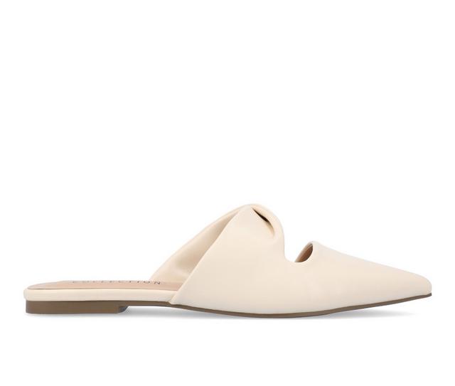 Women's Journee Collection Enniss Mules in Bone color