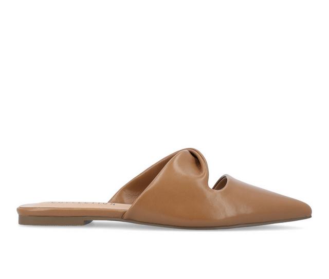 Women's Journee Collection Enniss Mules in Brown color
