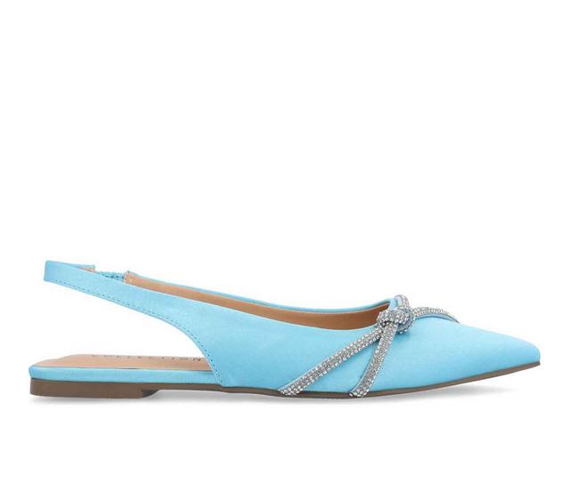 Women's Journee Collection Rebbel Slingback Mules in Blue color