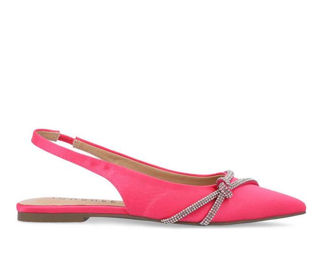 Women's Journee Collection Rebbel Slingback Mules in Pink color
