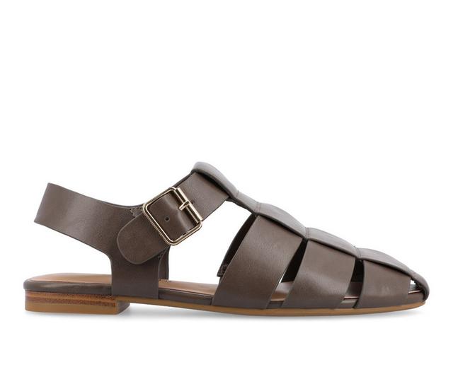 Women's Journee Collection Cailinna Sandals in Brown color