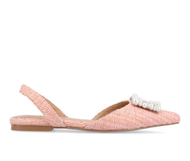 Women's Journee Collection Hannae Slingback Mules in Pink color