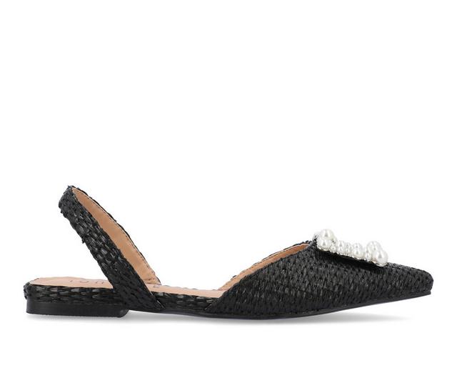 Women's Journee Collection Hannae Slingback Mules in Black color