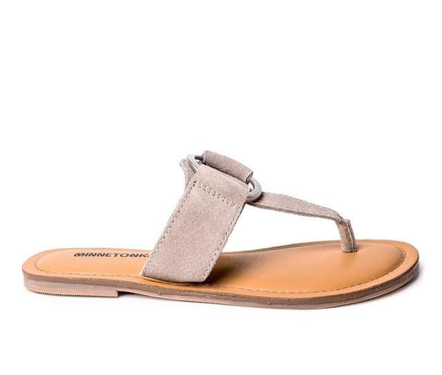 Women's Minnetonka Fairlea Sandals in Taupe color