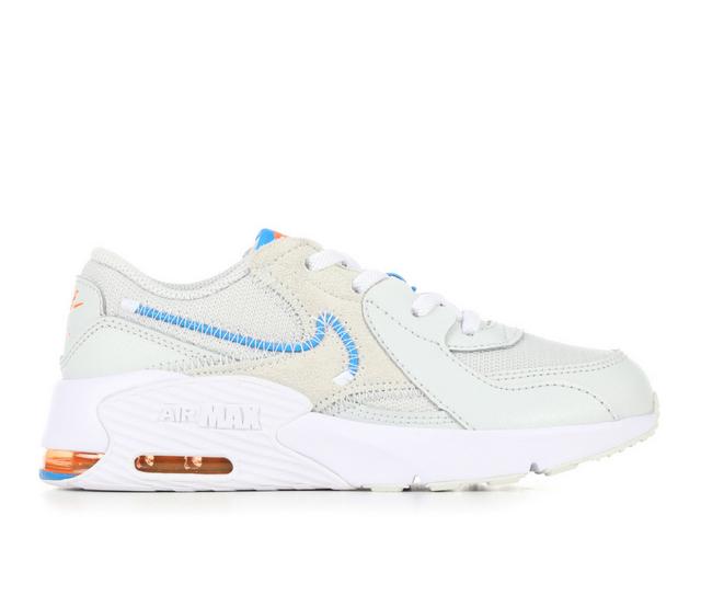Kids' Nike Little Kid Air Max Excee New Mesh PS Running Shoes in Dust/Blue/Orng color