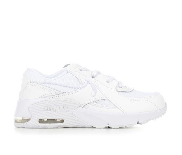 Kids' Nike Little Kid Air Max Excee New Mesh Running Shoes in White/White color