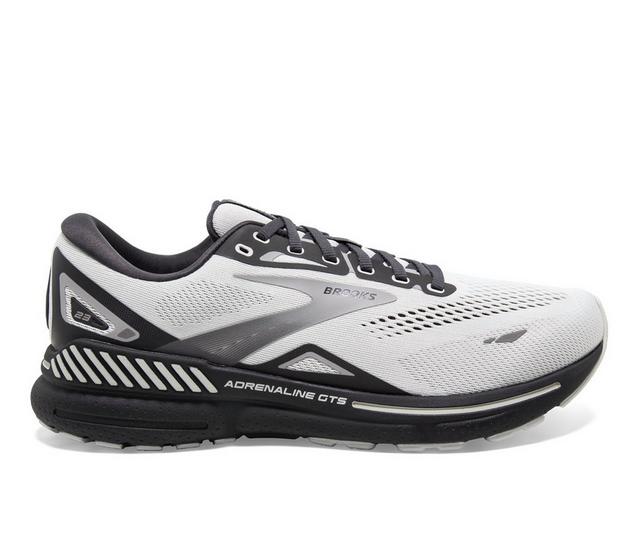 Men's Brooks ADRENALINE GTS 23-MA Running Shoes in Oys/Ebony color