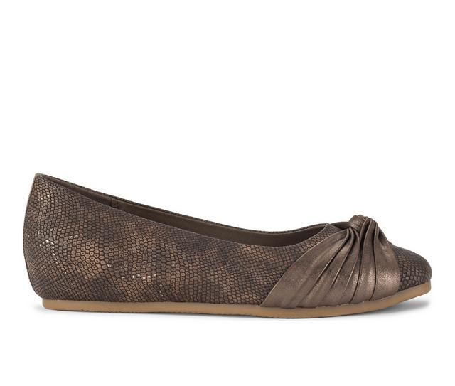 Women's Baretraps Chainey Flats in Taupe Metallic color