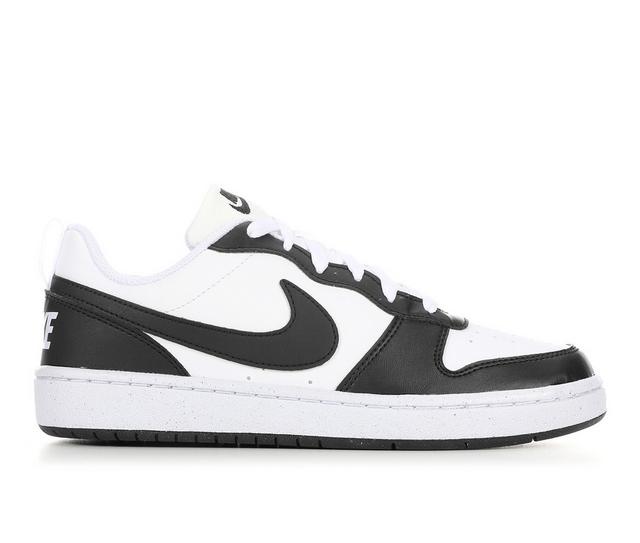 Kids' Nike Big Kid Court Borough Low Recraft Sneakers in Black/White color