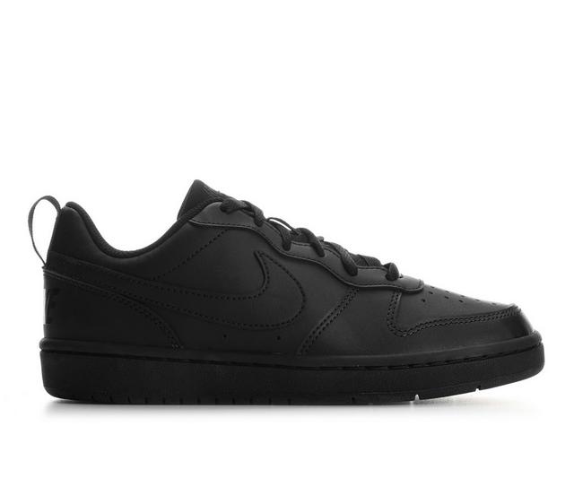 Kids' Nike Big Kid Court Borough Low Recraft Sneakers in Black/Black color