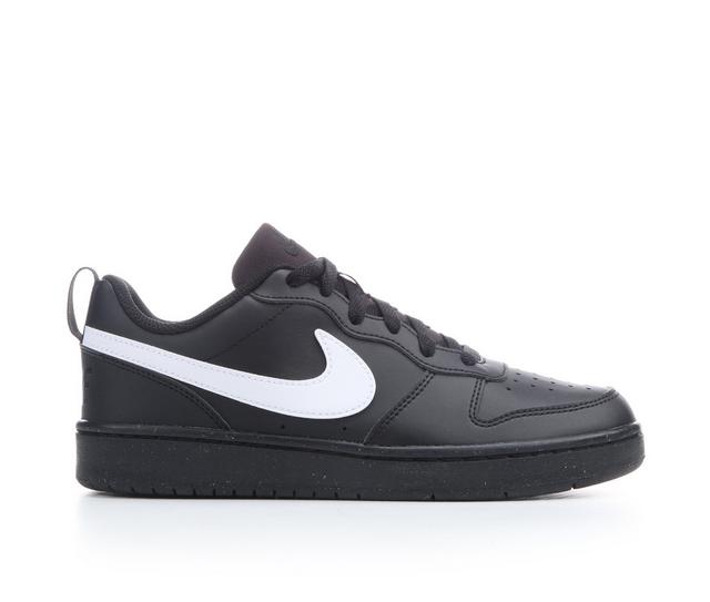 Kids' Nike Big Kid Court Borough Low Recraft Sneakers in Blk/White/Blk color