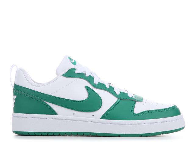 Kids' Nike Big Kid Court Borough Low Recraft Sneakers in Wht/Malacht/Wht color