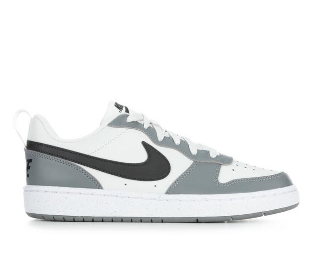 Kids' Nike Big Kid Court Borough Low Recraft Sneakers in Plat/Smoke/Wht color